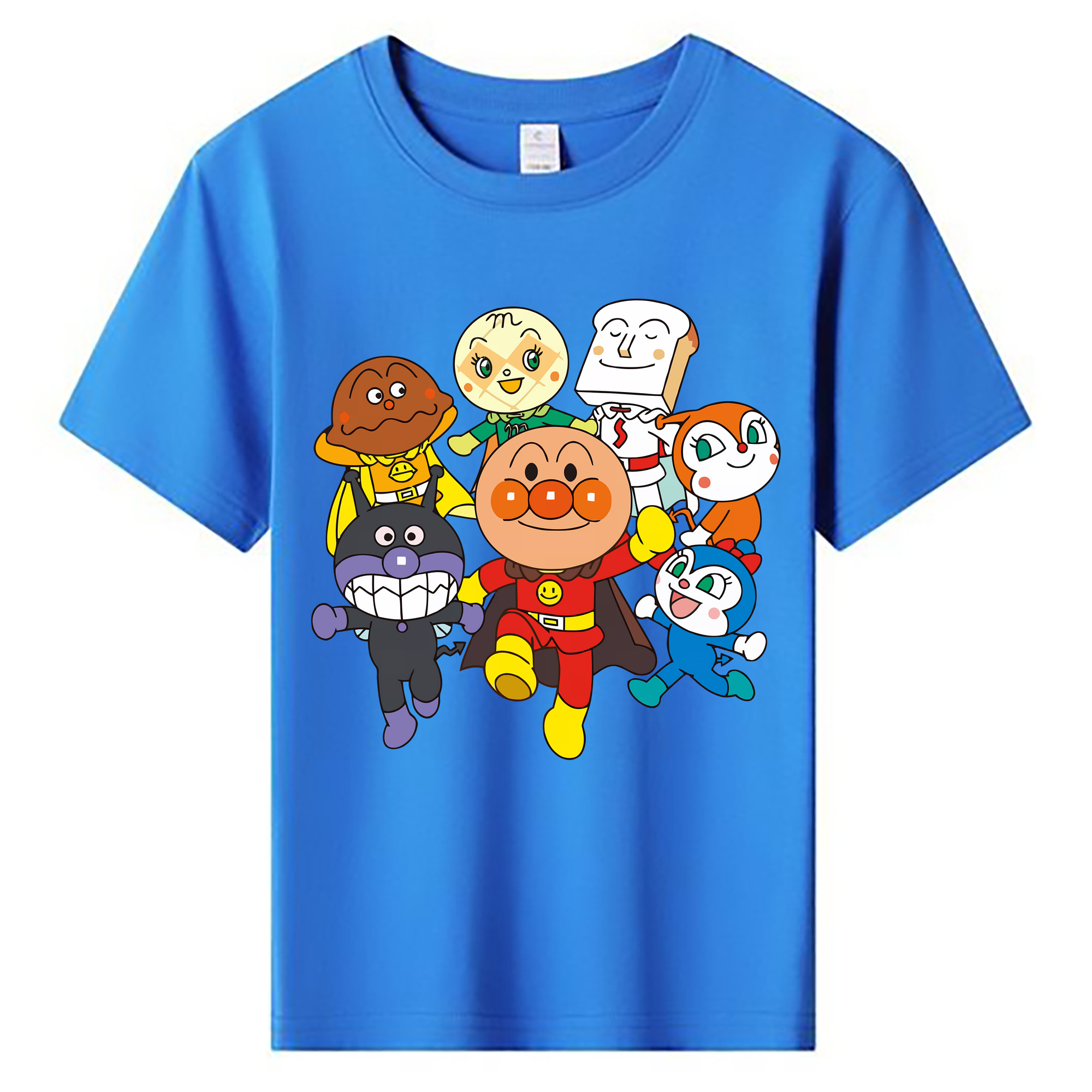 （画像用） アンパンマン Anpanman 綿100％キッズTシャツ（フロントプリント）